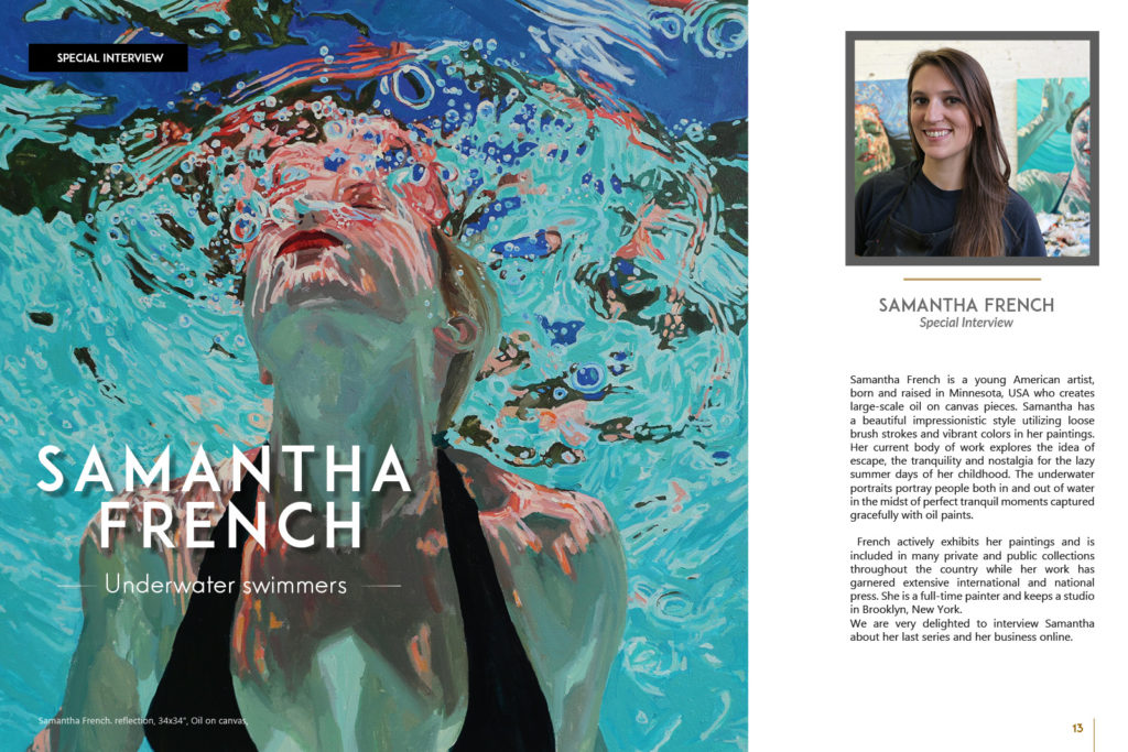 Samantha French in Art Market Magazine