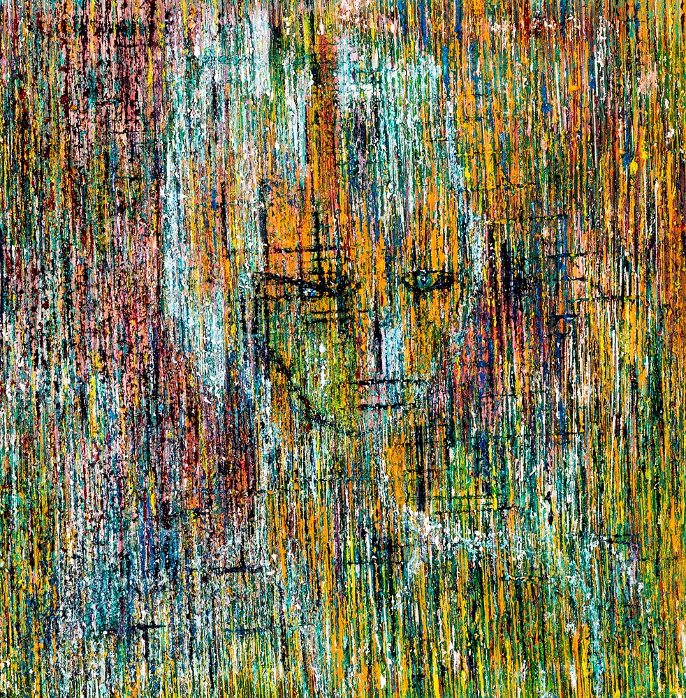 ‘My female avatar’, 65×65 cm, oil on canvas, 2016 Tel aviv.