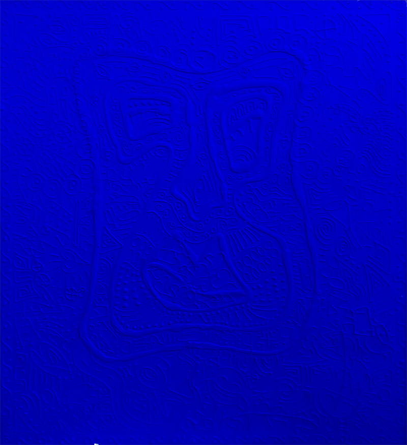 Monocerus ‘14. 170x150cm, Ultramarine Blue Monochrome, Acrylic on Canvas, 2017 Monocerus ‘14. 170x150cm, Ultramarine Blue Monochrome, Acrylic on Canvas, 2017