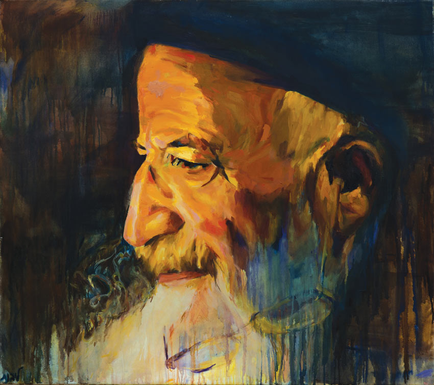 Rabbi Eliyahu. Oil on canvas. 90x80 cm.
