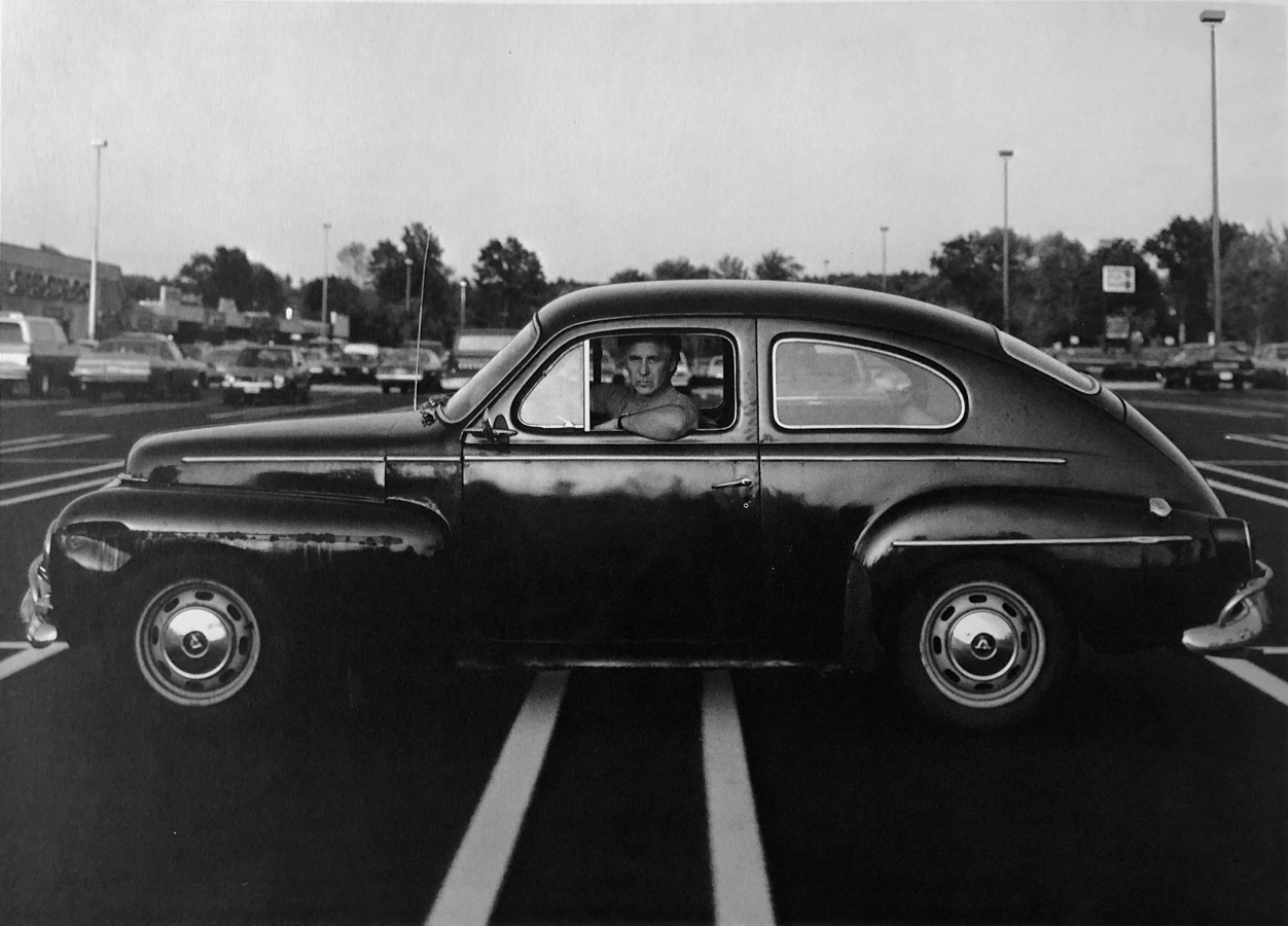 Alfred Leslie in his car © Bruce Silverstein Gallery