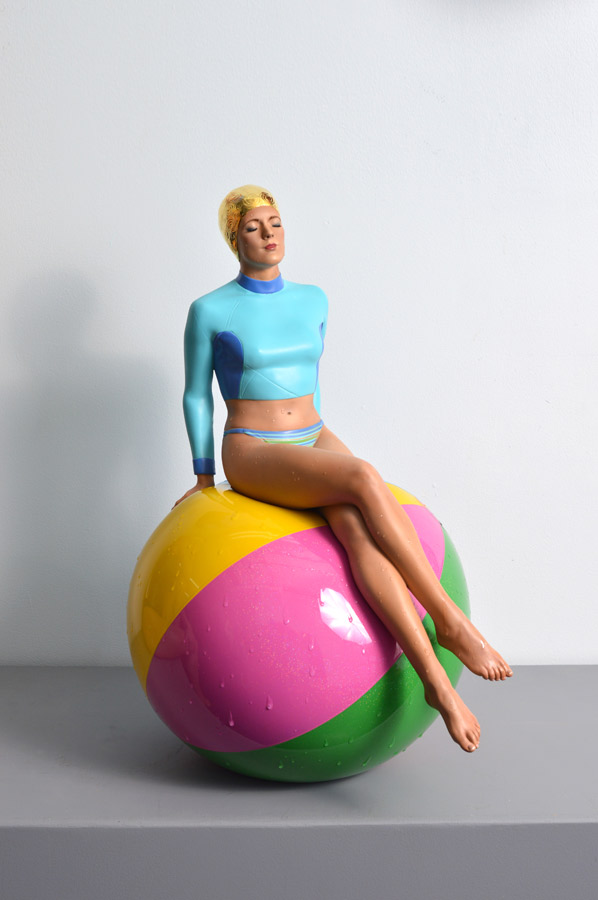 Table Top Bibi on the Ball. 2018. Oil on Resin.61x46x33 cm Table Top Bibi on the Ball. 2018. Oil on Resin.61x46x33 cm