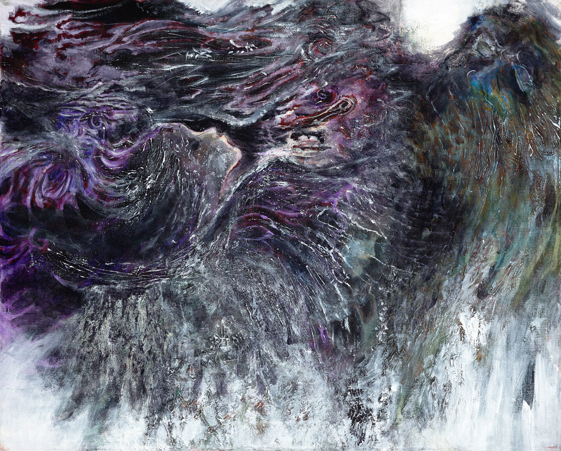 Quan Sun. Black Typhoon. Acrylic on Canvas. 61x76 cm. 2010