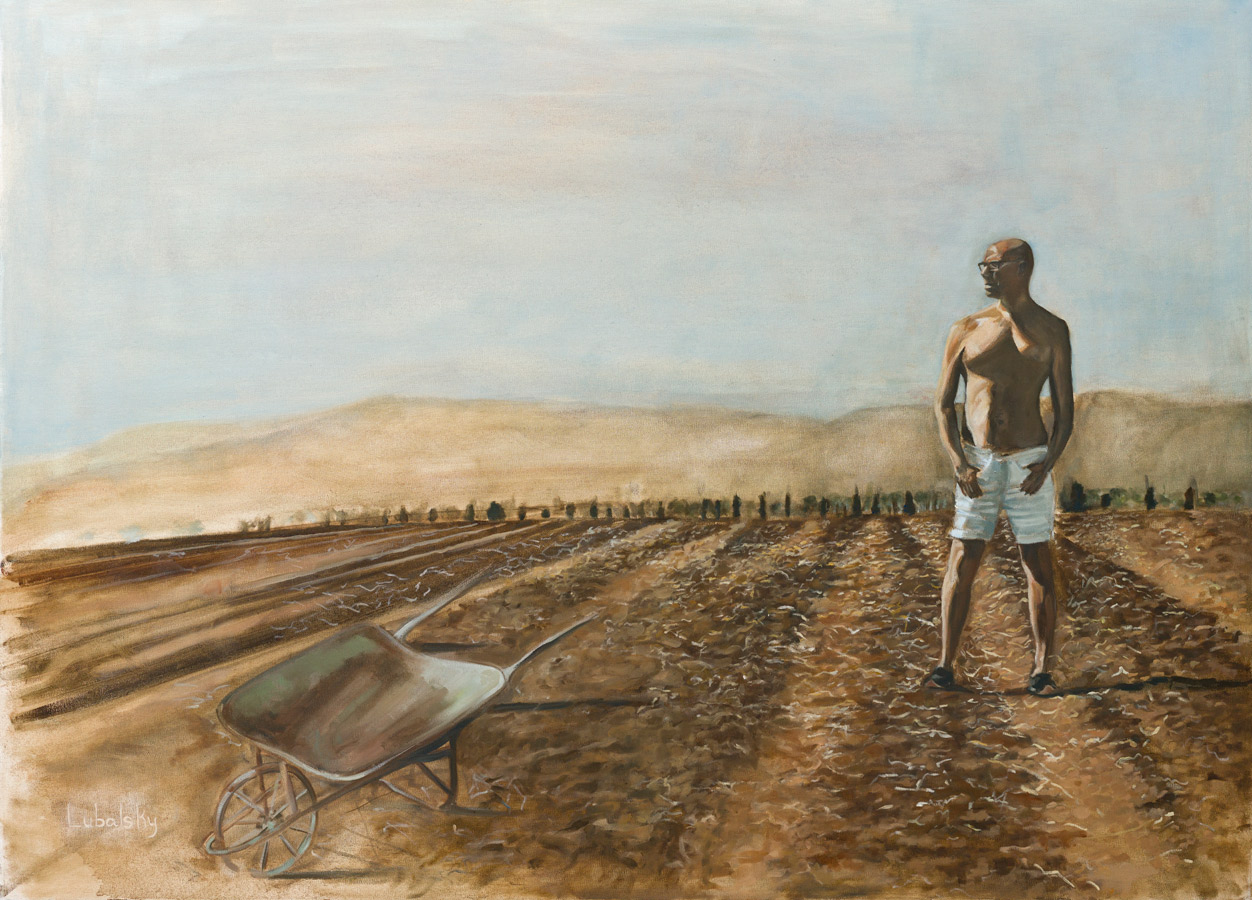 YOSI LUBALSKY. Where did we go. Oil on Canvas. 110x80 cm
