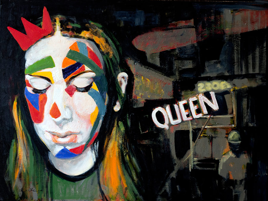 EVA LEWARNE © All rights reserved.
CITY QUEEN. Acrylic on canvas.
102 x 76 cm