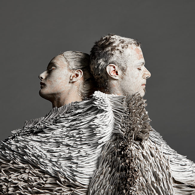 Protective Blanket 1| contemporary art sculpture. 2019
 Hand-torn paper, konjac, acrylic, thread, textile
 H200 x W145 x D10cm
 © Bianca Severijns