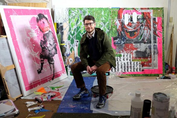 Andrew Dubach at the studio. 2020. Art Market Magazine Andrew Dubach © All rights reserved.