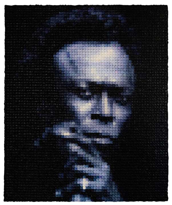 Miles Davis, Oil on canvas, 122 x 122 cm, 2019 Stone Chun Shi © All rights reserved. 
