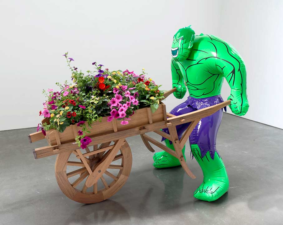 JEFF KOONS
Hulk. 2004 - 2012
Polychromed bronze
© Jeff Koons. 
 Courtesy Gagosian Gallery.