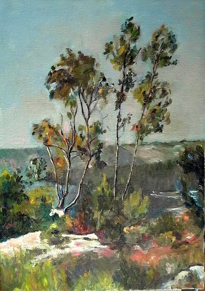 Israeli Landscape. 2017
Oil on canvas. 70 x 50 cm.
Lubov Meshulam Lekovitch © All rights reserved. 
