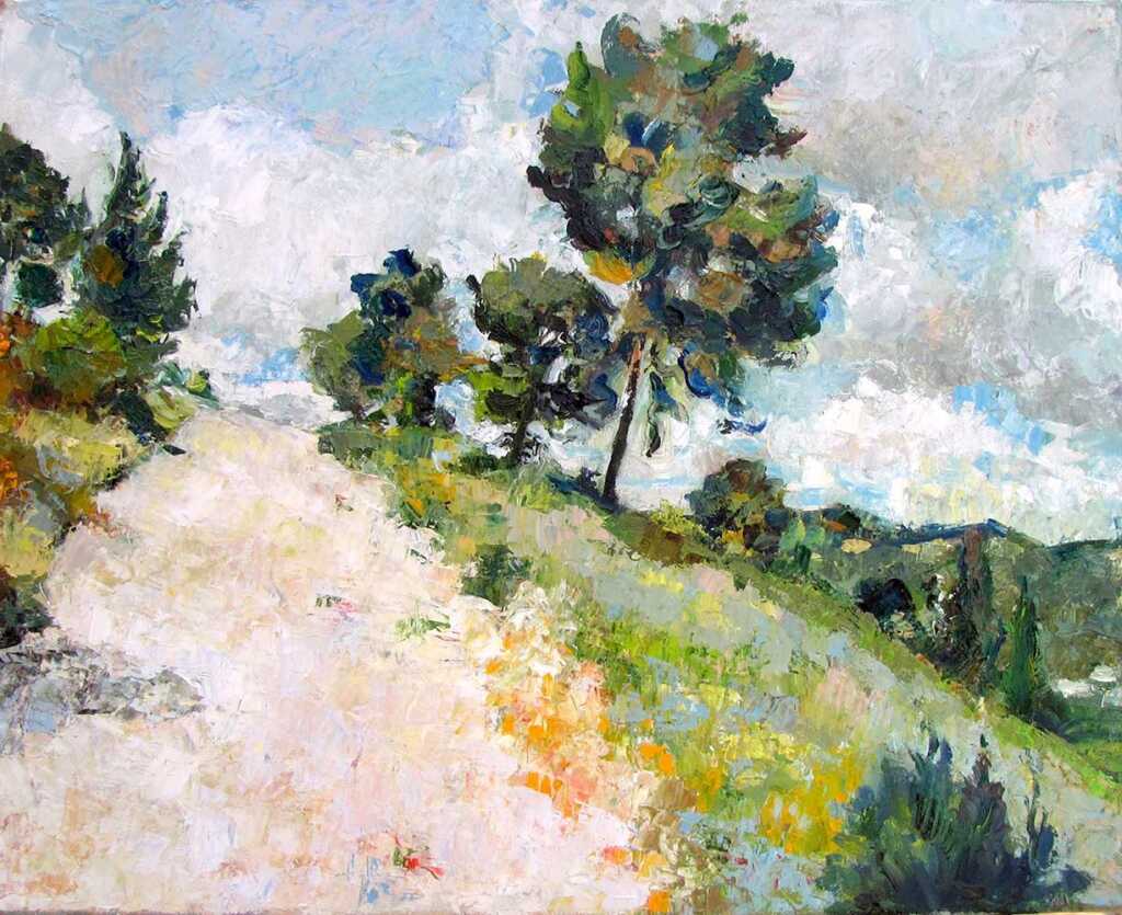 Israeli Landscape #3. 2015
 Oil on canvas.  40 x 50 cm. 
 Lubov Meshulam Lekovitch © All rights reserved.