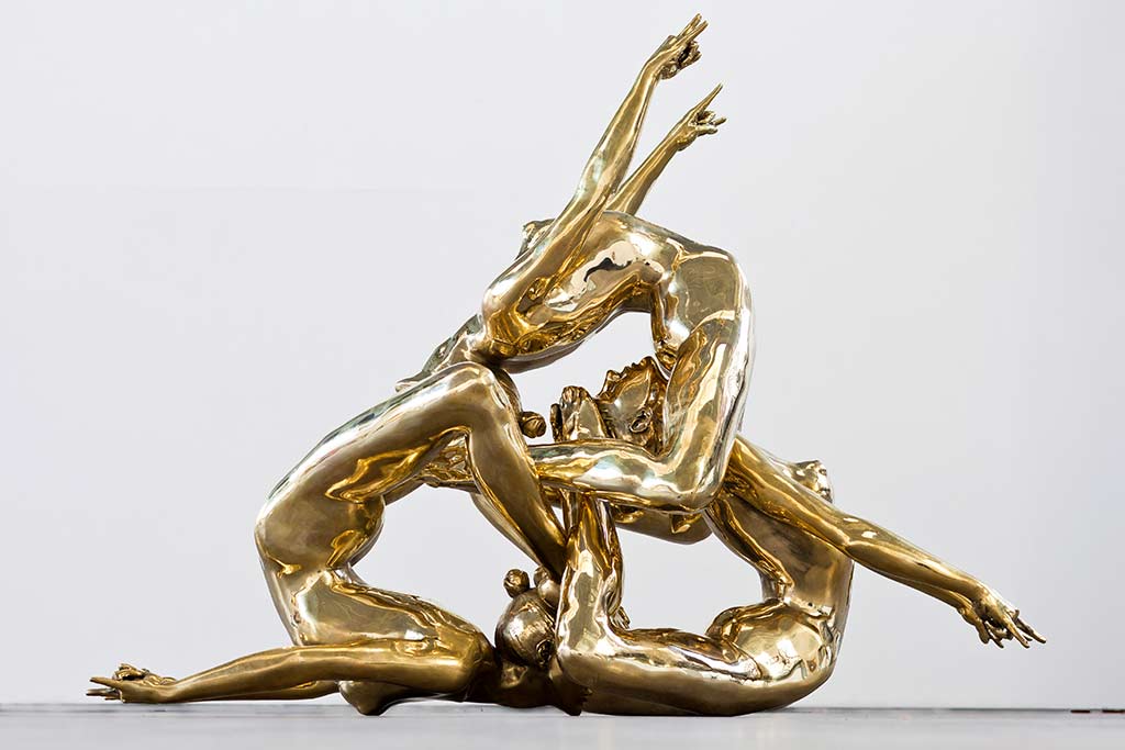 IdEgoSuperego, 2011. 
Bronze. 50 x 67 x 29 in (127x170x74cm). Inhotim Institute. 
Monica Piloni © All rights reserved. 
