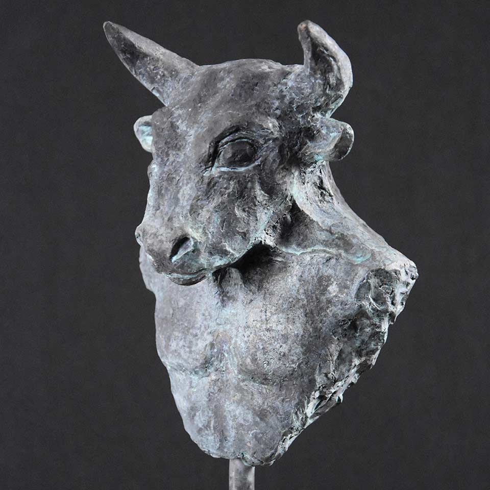 Minotaur. Bronze. 35 x 15 x 11 cm. 2019.  Alexandra Kapogianni-Beth © All rights reserved.   