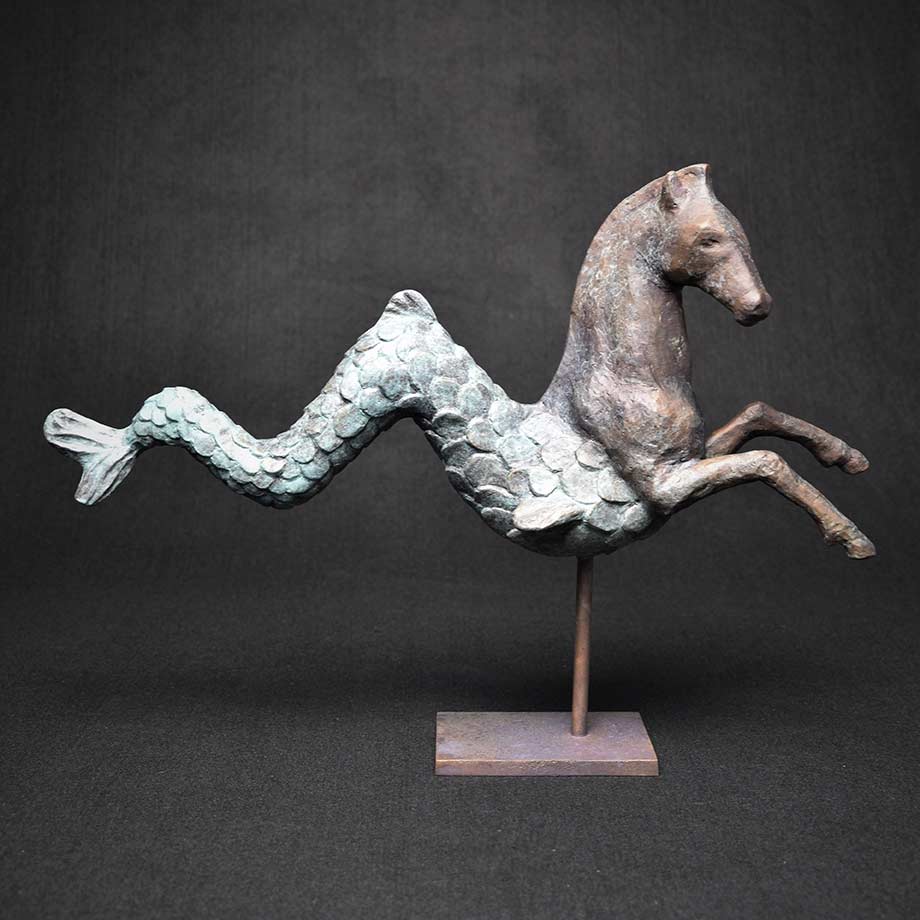 Sea Horse. Bronze. 30 x 42 x 9 cm. 2018 .  Alexandra Kapogianni-Beth © All rights reserved. 