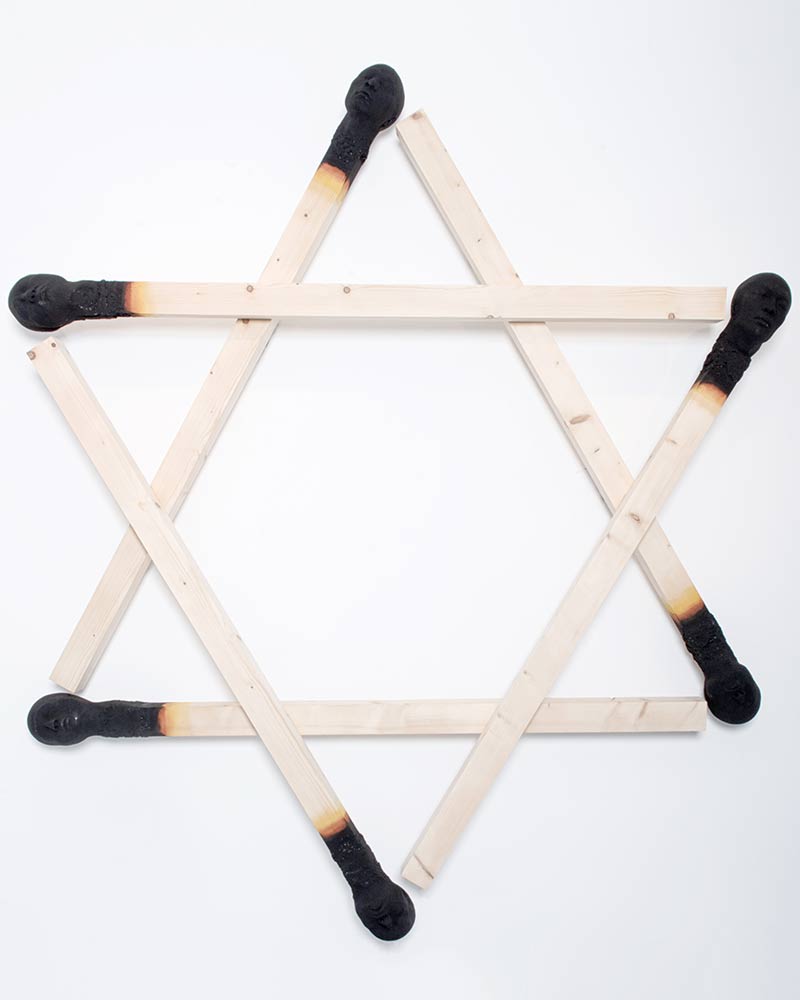 Star of David, 2013 Wood, polyurethane, paint.
 98 2/5 × 98 2/5 × 17 7/10 in 250 × 250 × 45 cm
Photo by Jutiar photography
Wolfgang Stiller © All rights reserved. 