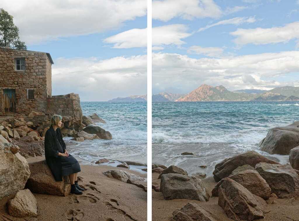 Plage de Sebald 3. diptych. 
 Elina Brotherus © All rights reserved.