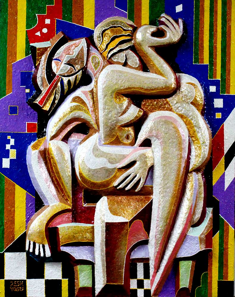 Bas relief. LOVE.
Mixed technics on carboard. 100 x 80 cm.
Yosef Reznikov (RESH) © All rights reserved.