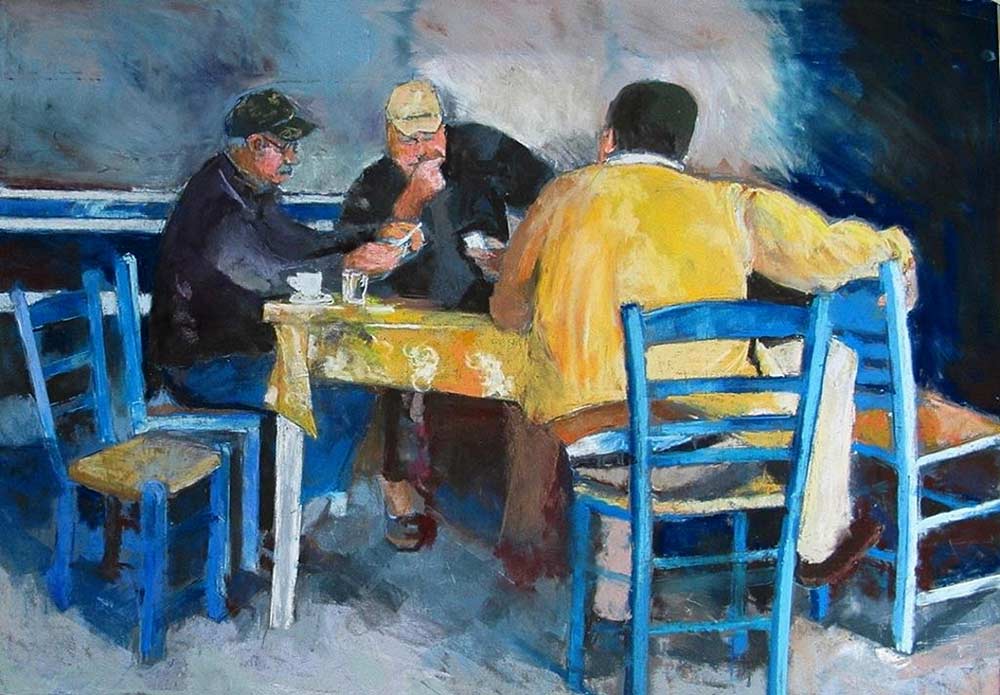 Card players, P
astel on Pastel Mat paper, 50X70 cm
Motti Shoval © All rights reserved. 