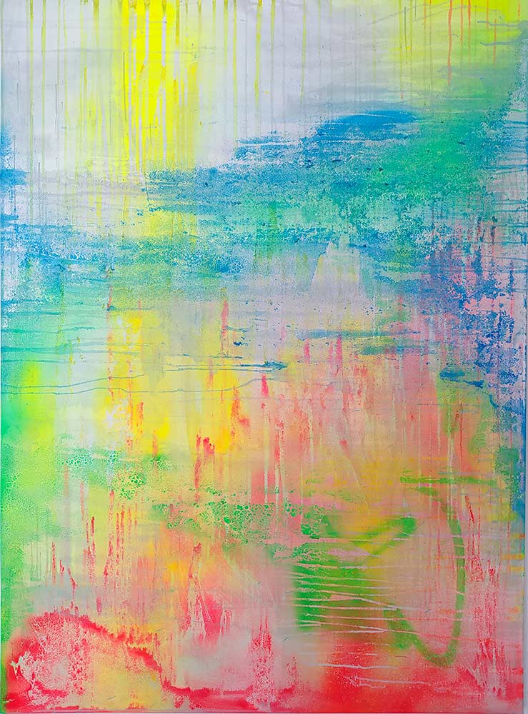 Erika Rifinius, Cloudio, 2020, mix on canvas, 130 x 105 cm