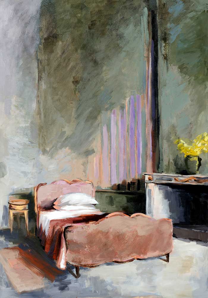 The Guest, 2022, Acrylic on Canvas, 180 x 130 cm
