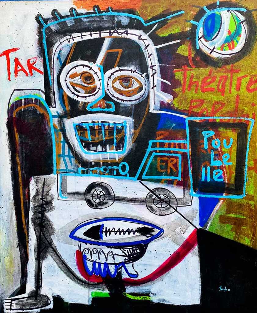 The poor #2. 2015. Acrylic/Marker on canvas. 91 x 76 cm
Evens Arcelin © All rights reserved.
