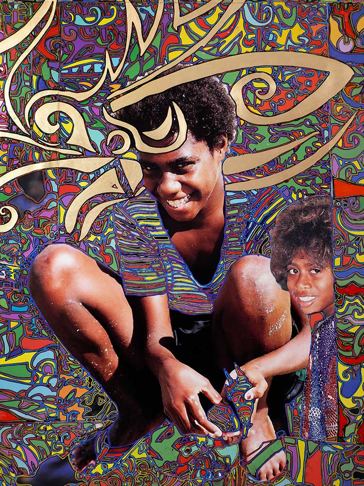Golden Smile in Vanuatu. 2007. Acrylic on canvas. 130 x 90 cm.
Igor Eugen Prokop © All rights reserved.