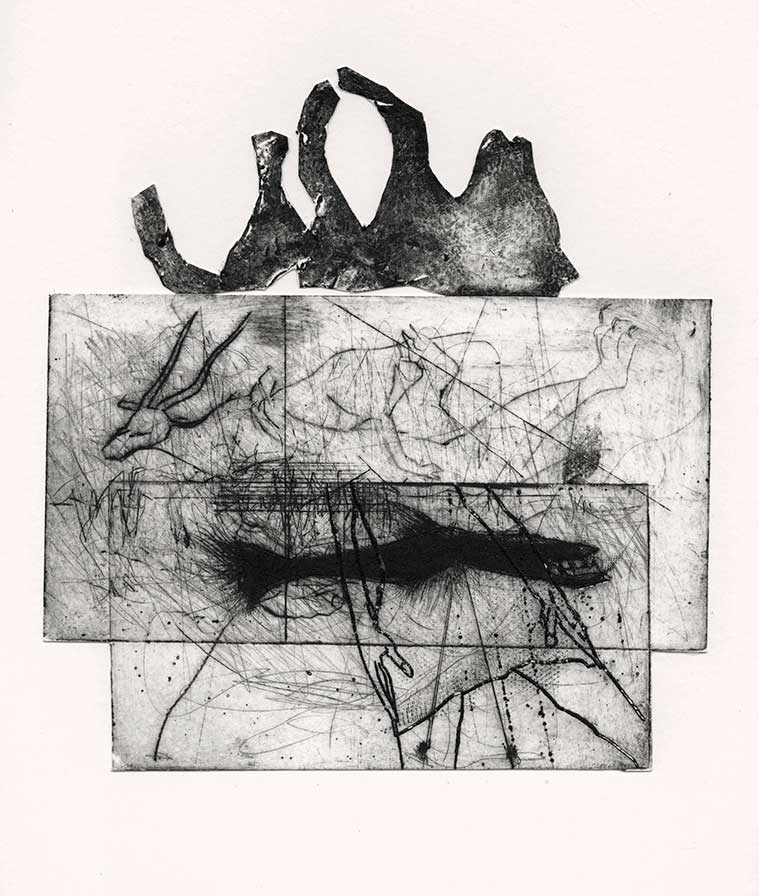 Untitled #621. 2023 Etching, Dry Point. 37x30 cm
Hava Zilbershtein © All rights reserved.