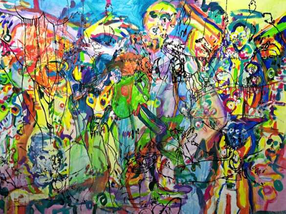 Ship of Fools #1. 2023 Acryl on canvas. 200 x150 cm Igor Prokop © All rights reserved.