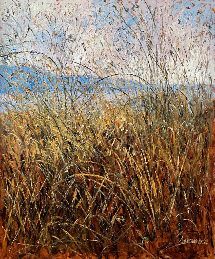 Wild Beauty, Mediterranean Shore V . Samir Sammoun. 
Oil on canvas. 60x48 cm