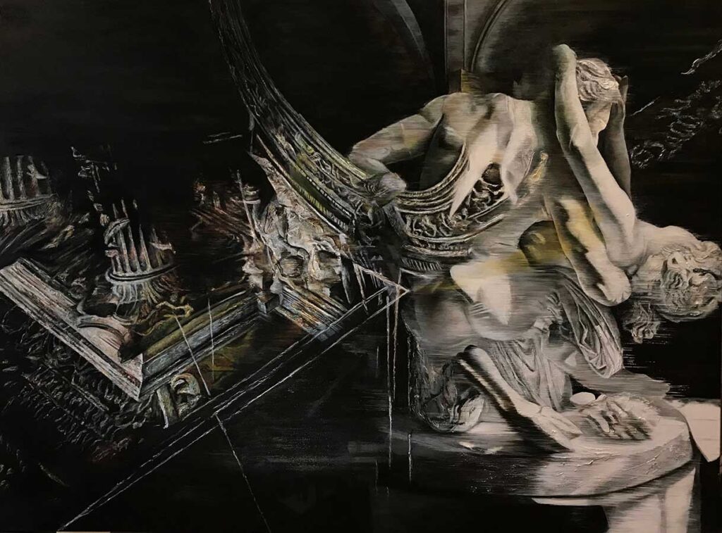 Dissensio
155x125 cm, Acrylic and oil on canvas, 2021
Bianca Paraschiv © All rights reserved.