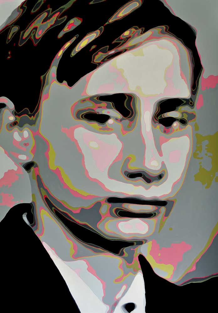 "Boy 1 (Wladimir) ", 2021.
Acrylic on canvas, 200x140 cm,
Sabine Kürzel © All rights reserved.