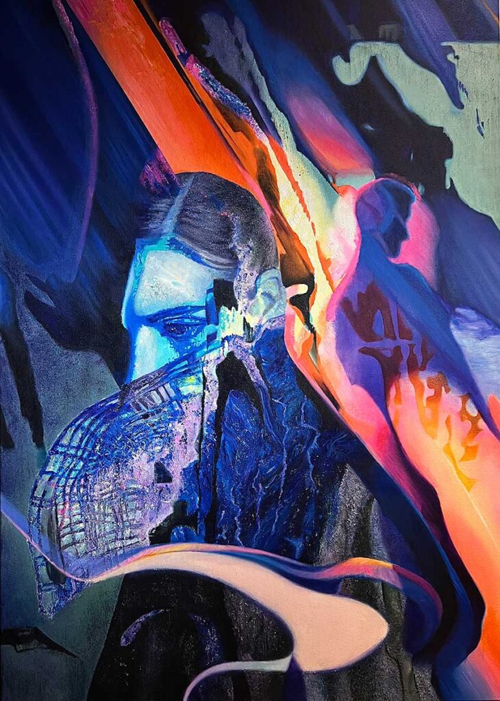 Spectral
140x100 cm, Acrylic and oil on canvas. 2024
Bianca Paraschiv ©
All rights reserved.
