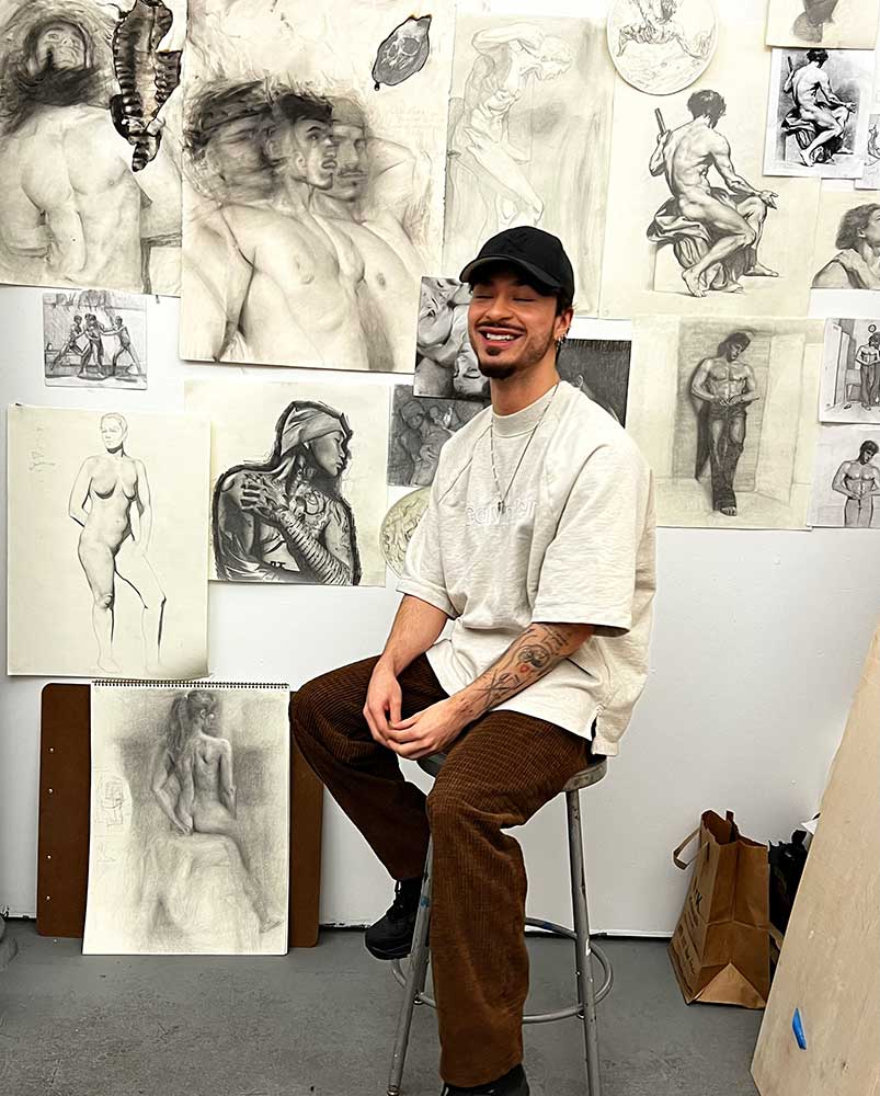 Marcus Venegas at the studio © All rights reserved.