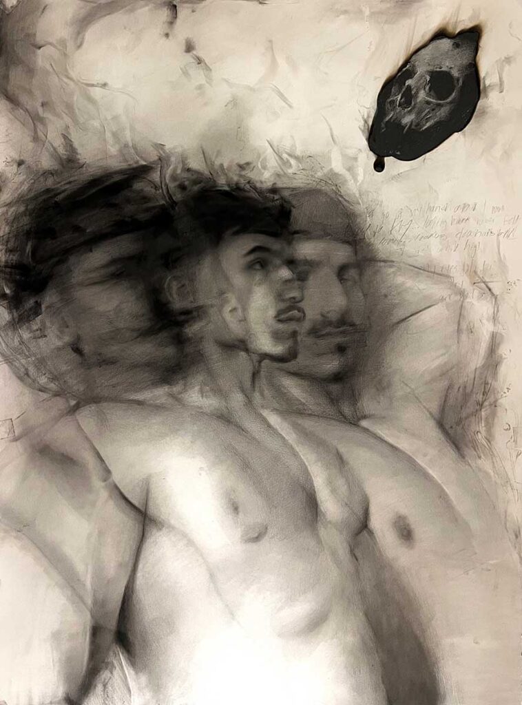 Helium, 2024
Pastel and graphite and fire and cannabis ash on paper. 22x30 inch
Marcus Venegas © All rights reserved.