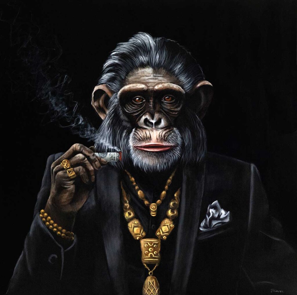 MONKEY POWER. 2024
Acrylic on canvas
48 x 48 inch
Alina Shimova © All rights reserved.