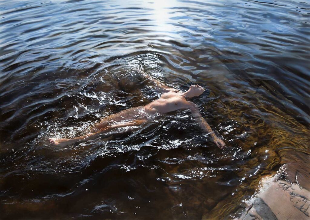 Swimming at the cliffs
Acrylic and oil on canvas. 82 x 116 cm
Johannes Wessmark © All rights reserved.