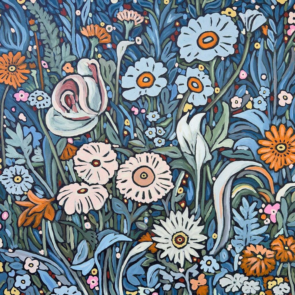 Moonlight Garden. 2024
Acrylic on canvas. 61x61cm.
Chris Arnold © All rights reserved.