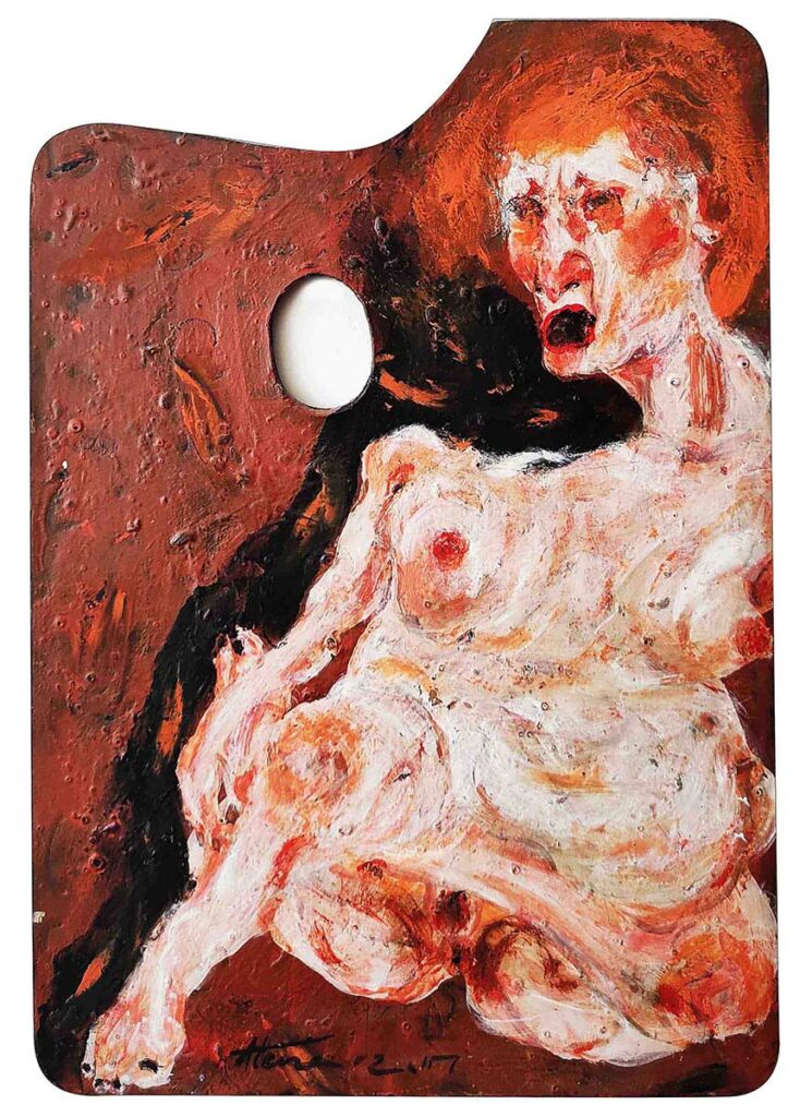 Of the 'swelling' collection
Acrylic. 20 x 30cm. 2017
Athena Motamedi © All rights reserved.