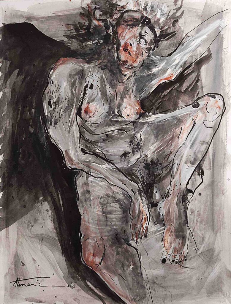 Of the 'swelling' collection
Acrylic & Collage. 37 x 49 cm. 2018
Athena Motamedi © All rights reserved.