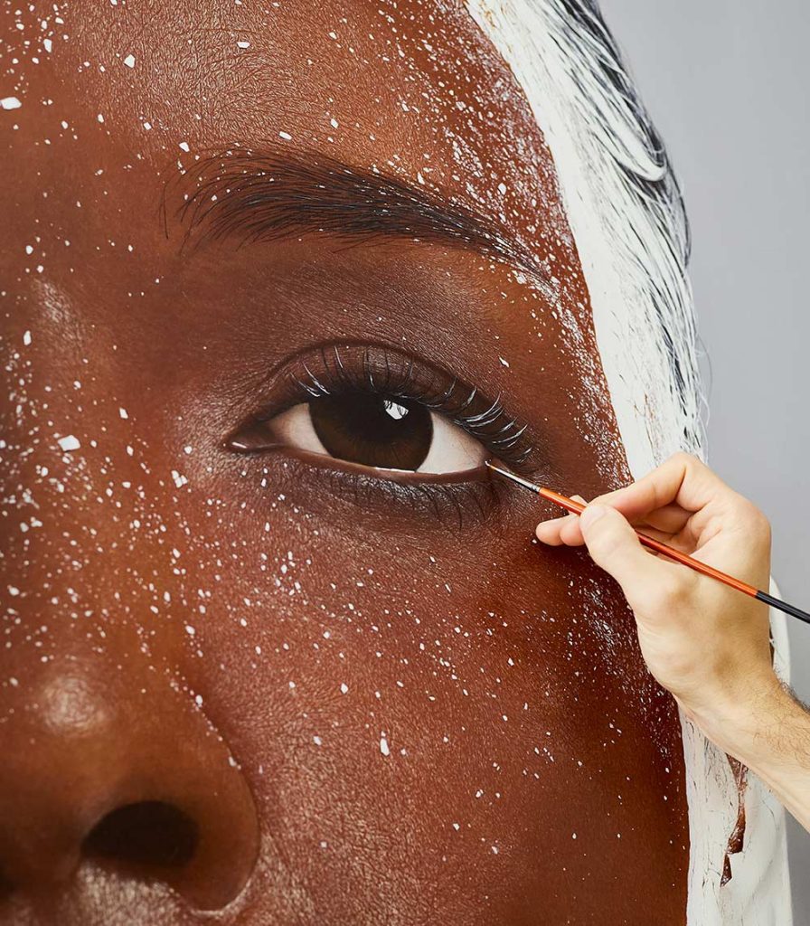 White mask 8, 2024 (Details. In the making) 
Oil on canvas. 120x160cm
Sergey Piskunov © All rights reserved.