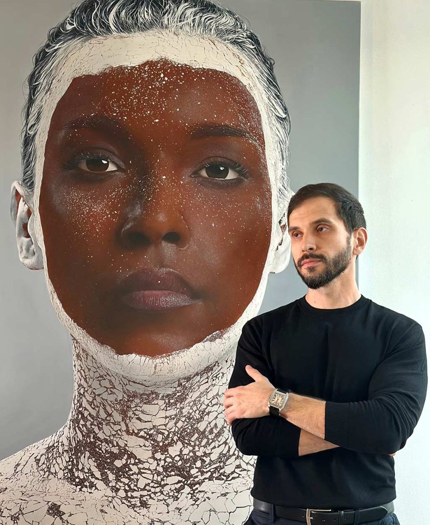 White mask 8, 2024 (Details. In the making) 
Oil on canvas. 120x160cm
Sergey Piskunov © All rights reserved.