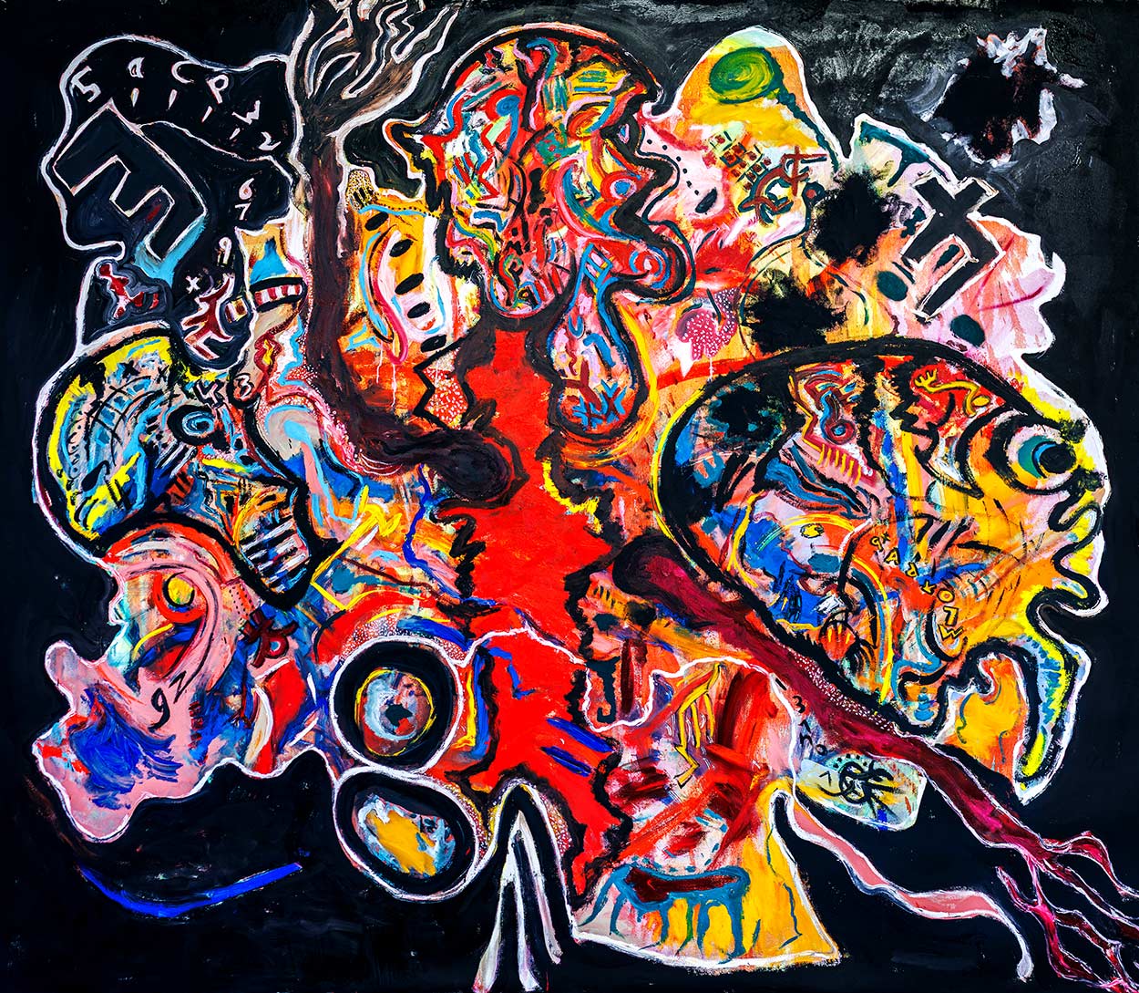 The Valkyries 2025 
Oil on Canvas. 335cmx335cm.  Gordon Massman © All rights reserved.