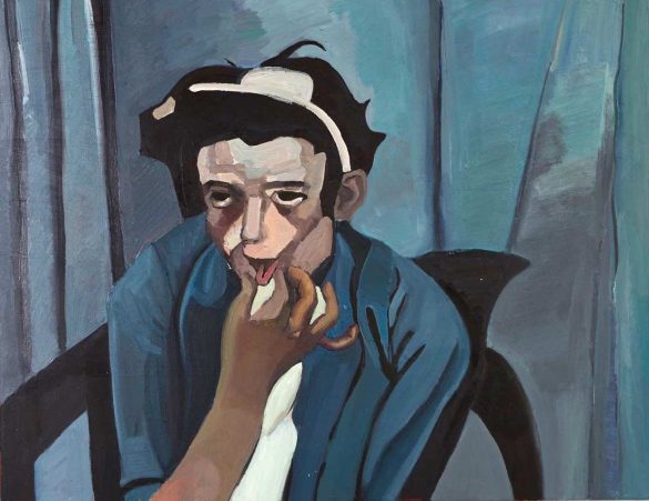 Mental Disorder Patient. 2021 Oil on canvas. 90x70CM Ruimiao Wang © All rights reserved