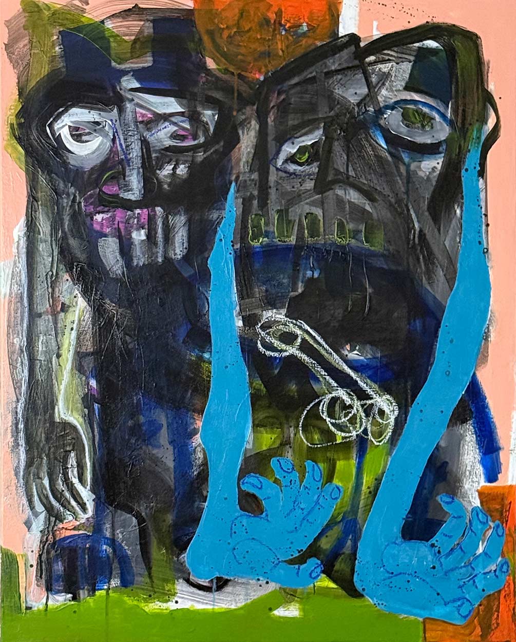 Series: Disembodied
Disembodied #2
Mixed media on Canvas
76 x 60 cm. 2025
Evens Arcelin © All rights reserved.