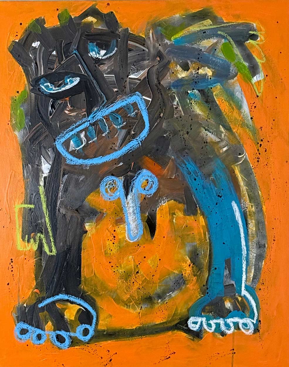 Series: Disembodied #3
Mixed media on Canvas 76 x 60 cm. 2025
Evens Arcelin © All rights reserved.