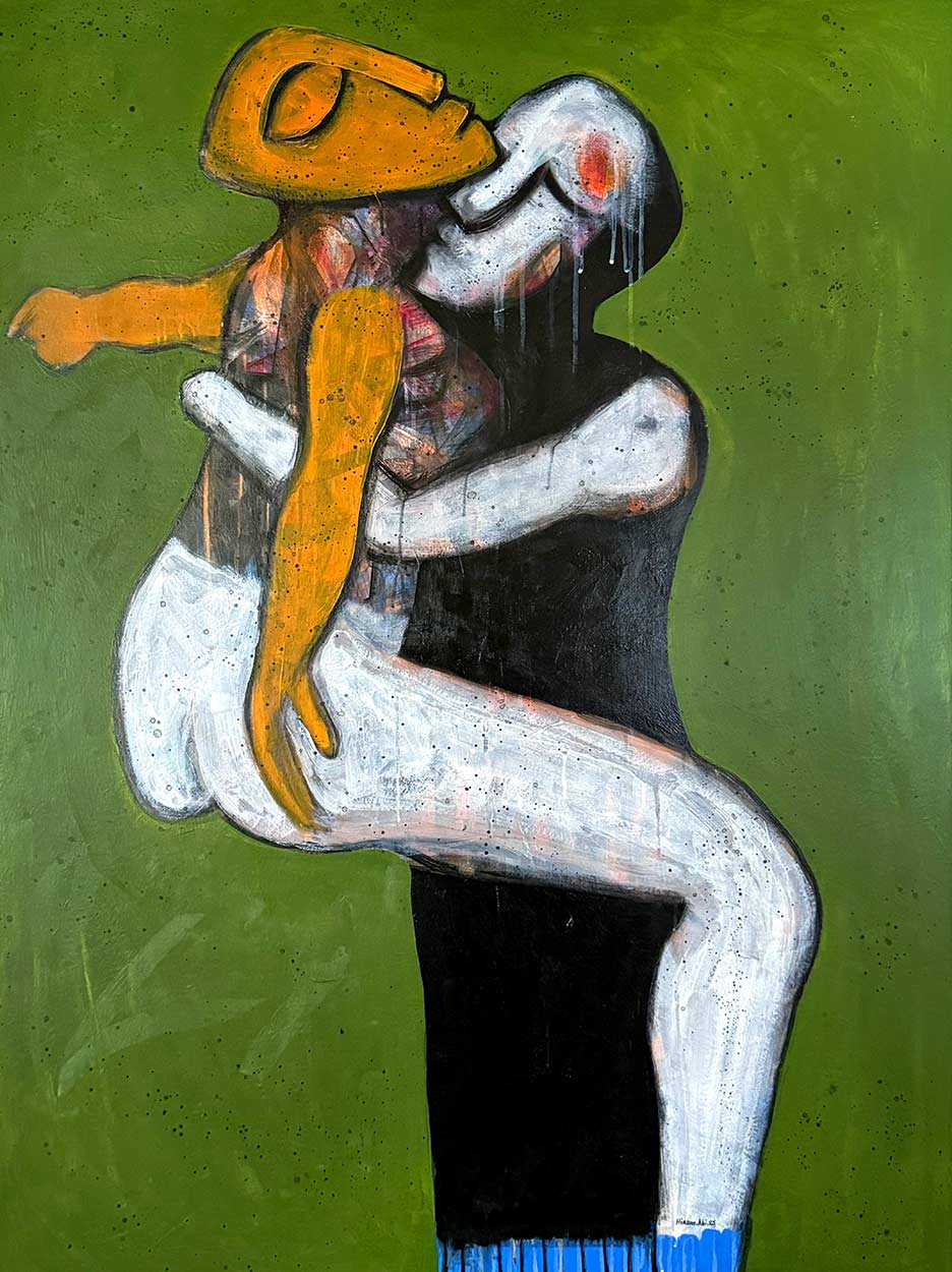 Series: The Living
With You
Acrylic on Canvas 121 x 91 cm. 2025
Evens Arcelin © All rights reserved.