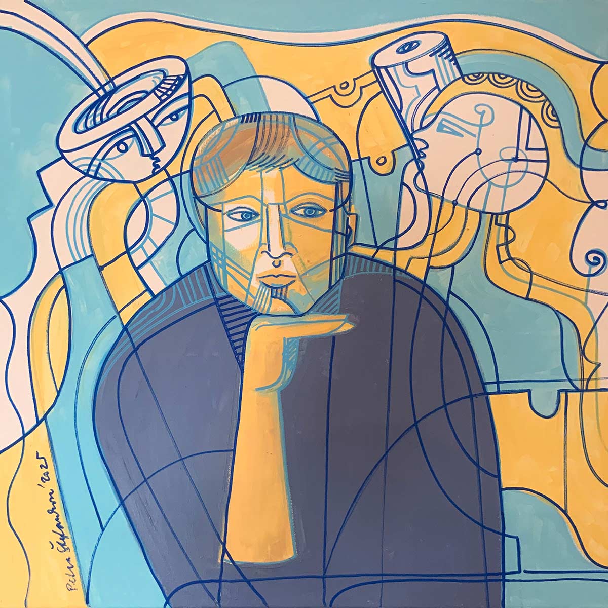 Project: Dialogue & Free Mind
Free Mind, 2025
Acrylics on canvas, 60x60cm
Petra Stefankova © All rights reserved. 