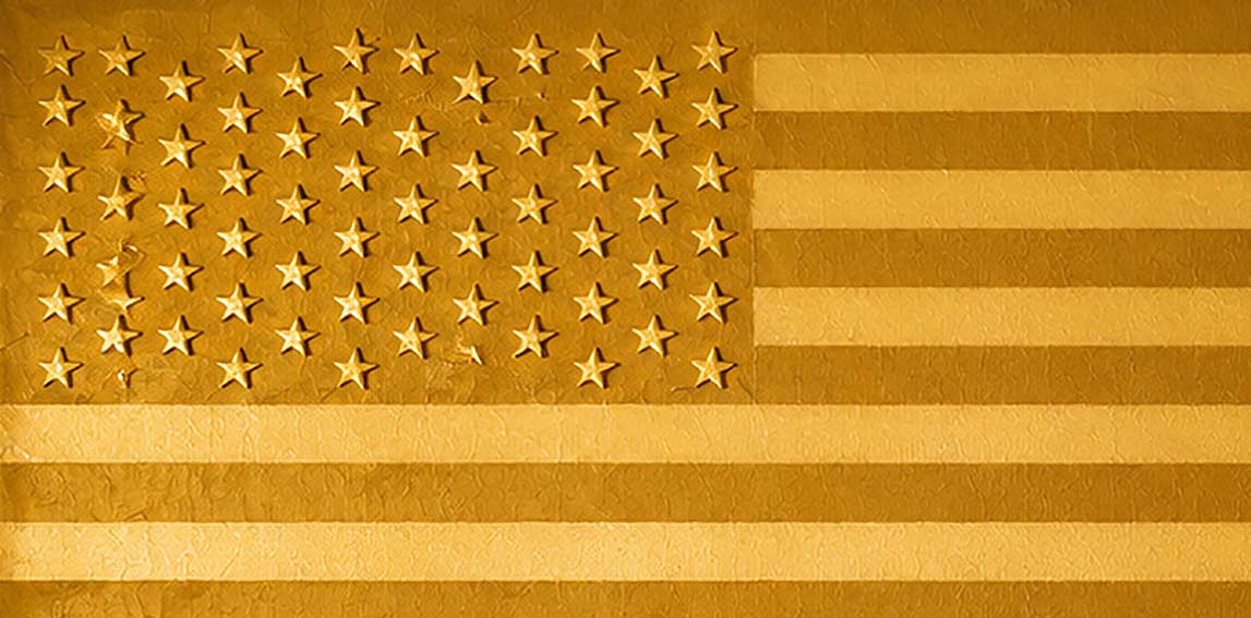 Golden Threads Flag by Mateo Blanco (Detail)
The Cornell Art Museum During the United States 250th Anniversary Commemoration.
Photo by Luz Marina Escobar