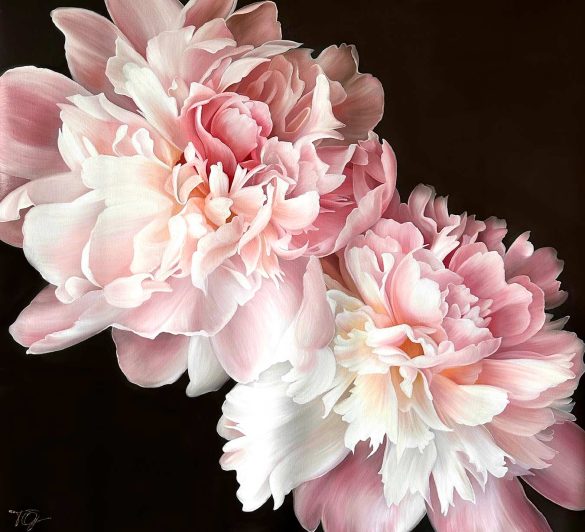 Ethereal Bloom Oil on canvas 100x110cm. 2026 Tanya Golodynska © All rights reserved