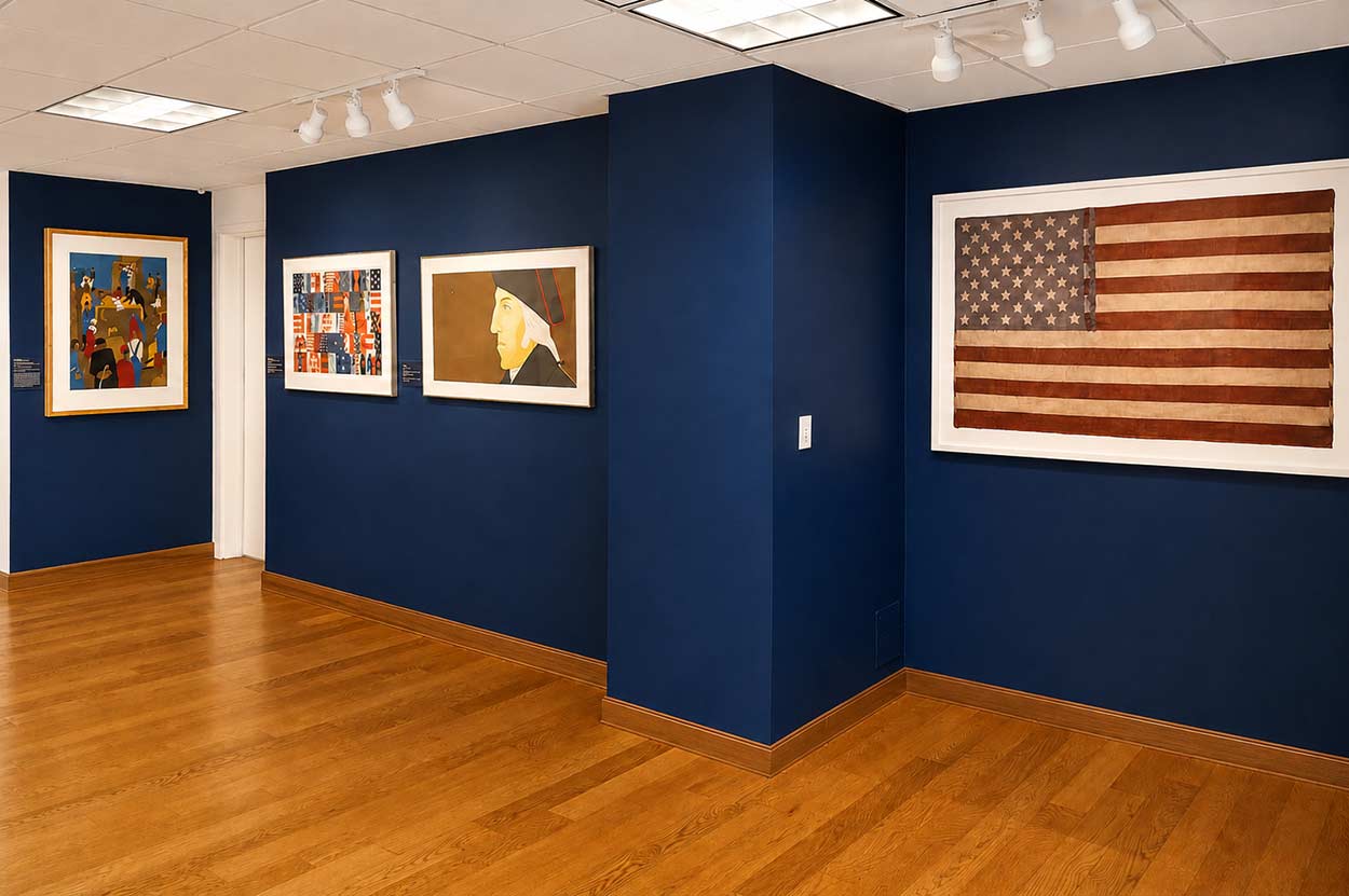 Exhibition view. Arhuaco Flag by Mateo Blanco
© The Orlando Museum of Art. 2026